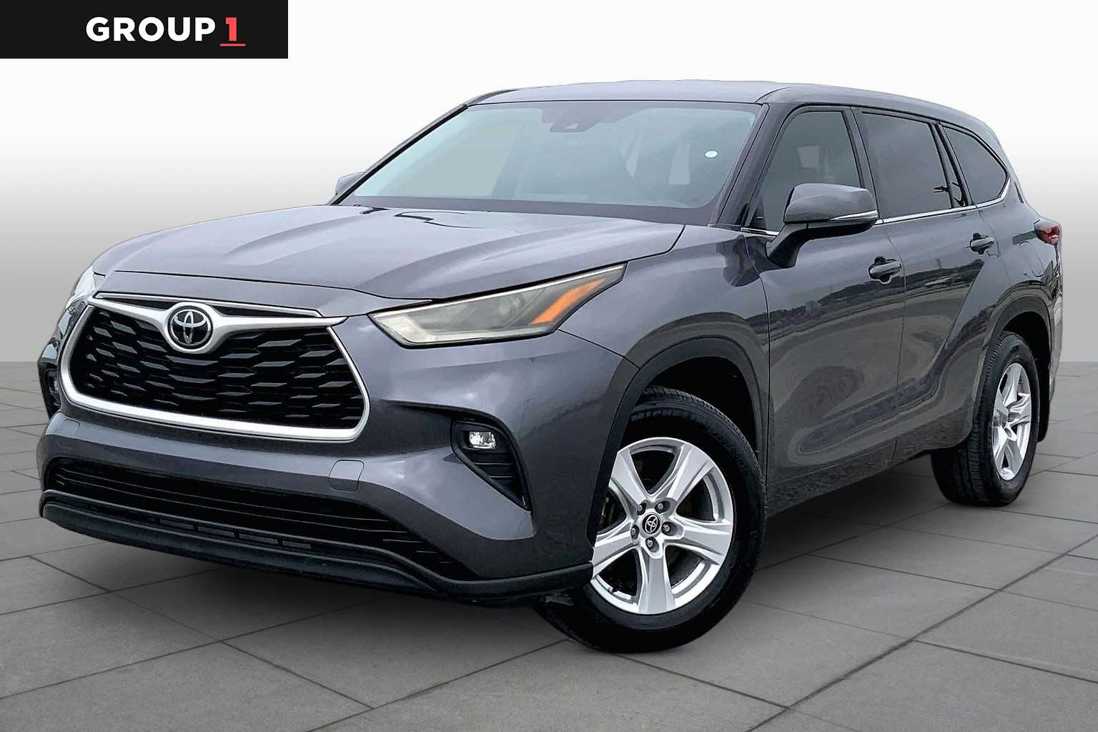 2022 Toyota Highlander LE Magnetic Gray Metallic at Group 1 Toyota Southwest