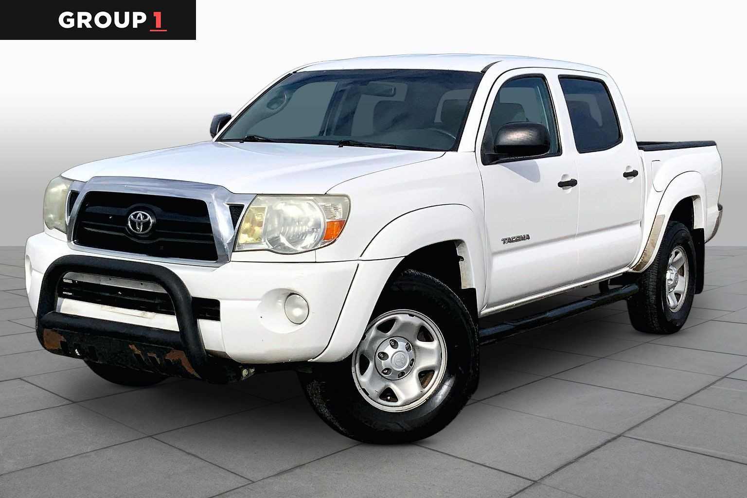 Super White 2008 Toyota Tacoma PreRunner Double Cab V6 Pickup Truck 4X2 5-Speed Automatic