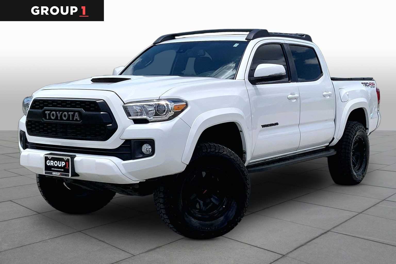 2019 Toyota Tacoma TRD Sport Super White at Tomball Ford