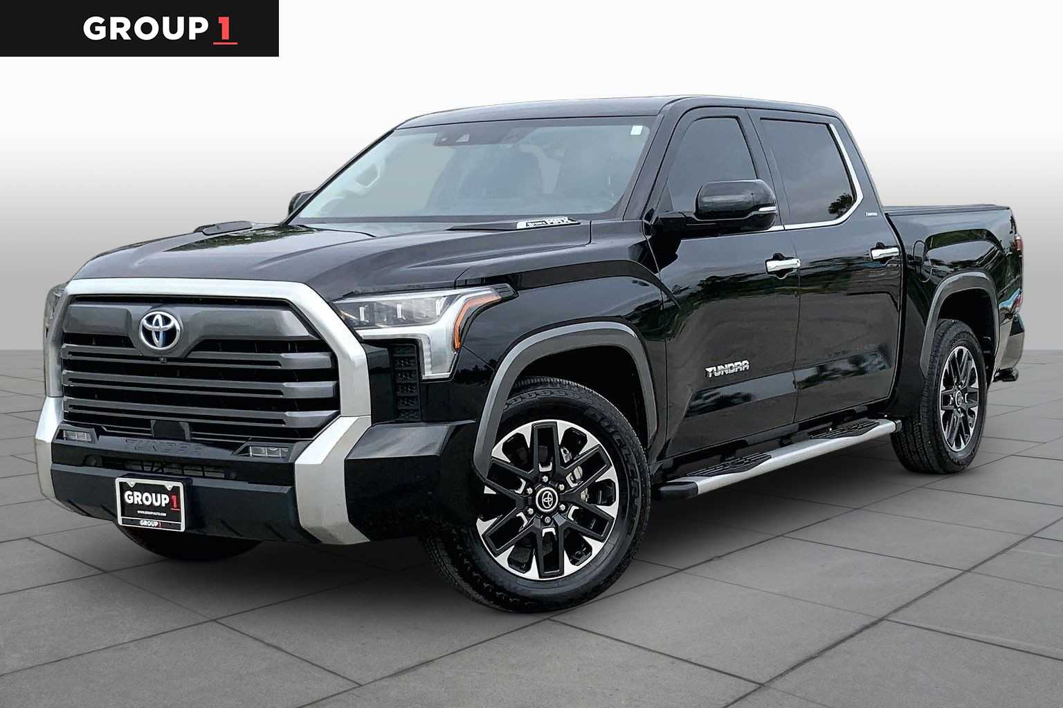 2023 Toyota Tundra Limited Hybrid Midnight Black Metallic at Group 1 Toyota Southwest