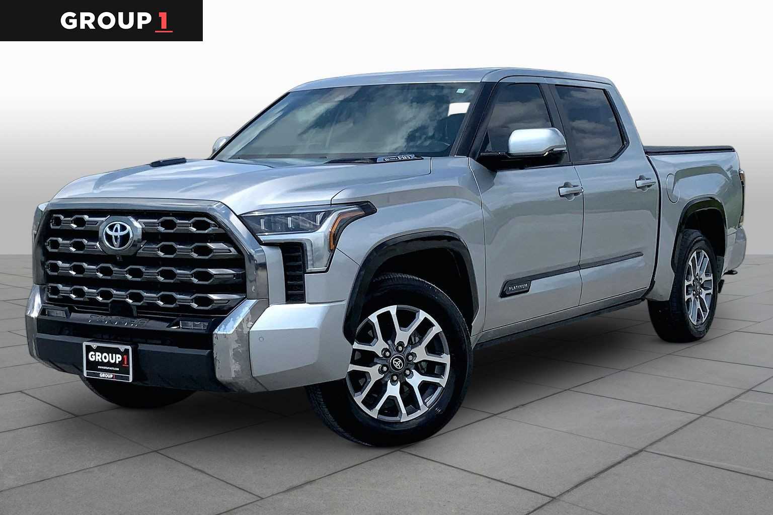 2024 Toyota Tundra Platinum Hybrid Celestial Silver Metallic at Group 1 Toyota Southwest