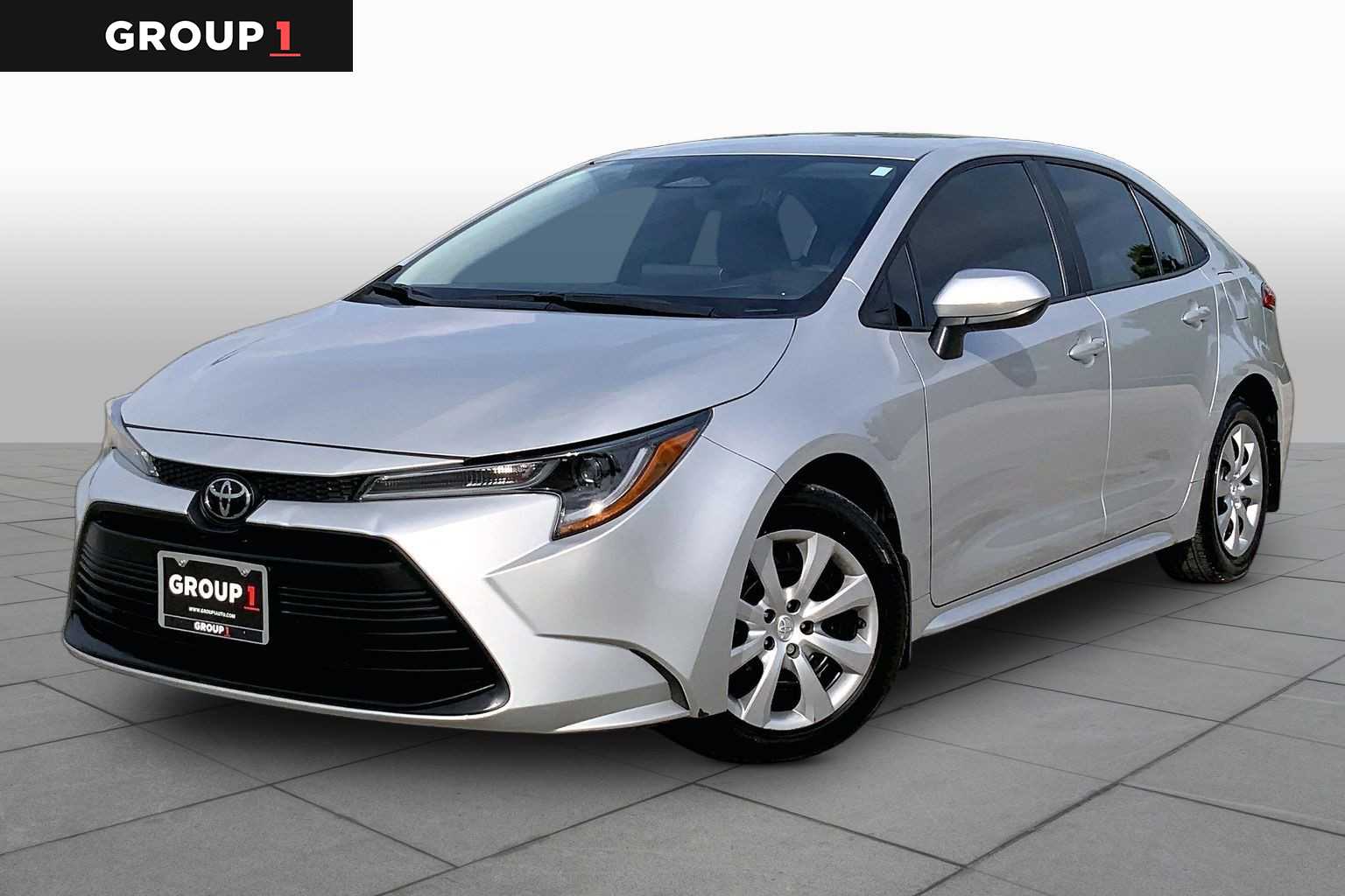 2025 Toyota Corolla LE Classic Silver Metallic at Group 1 Toyota Southwest