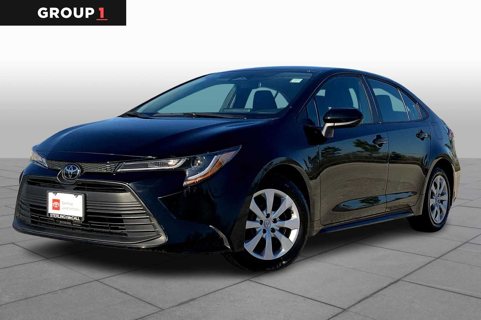 2023 Toyota Corolla LE Midnight Black Metallic at AutoNation Toyota Gulf Fwy