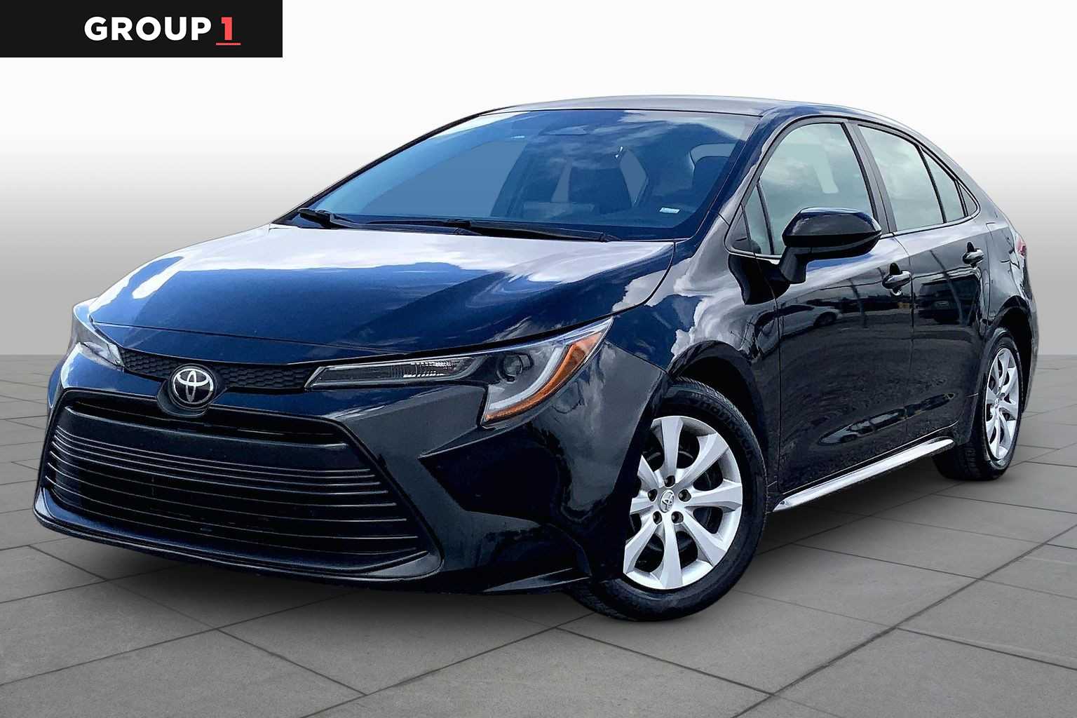 2024 Toyota Corolla LE Midnight Black Metallic at Group 1 Toyota Southwest