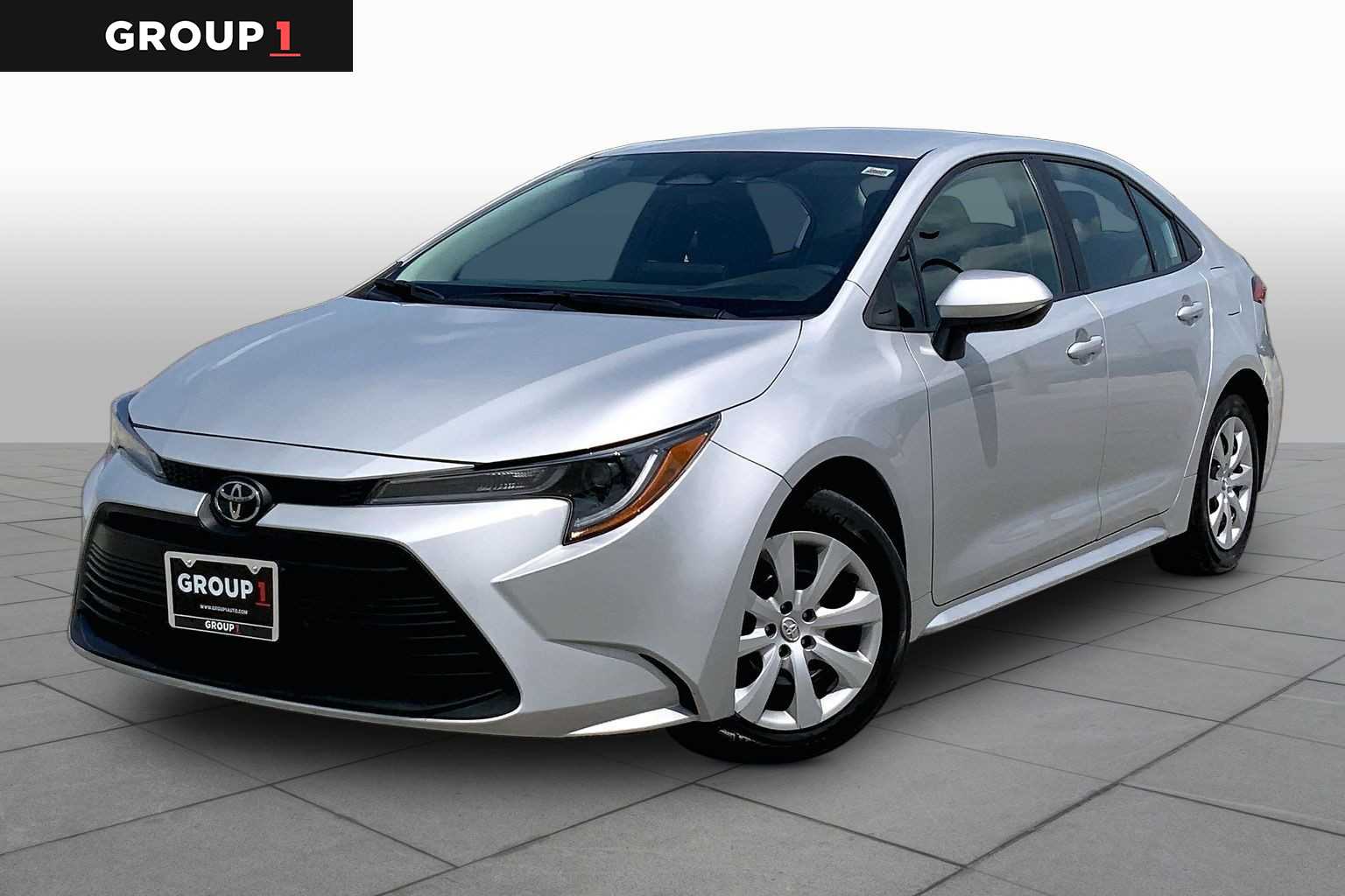 2024 Toyota Corolla LE Classic Silver Metallic at Group 1 Toyota Southwest