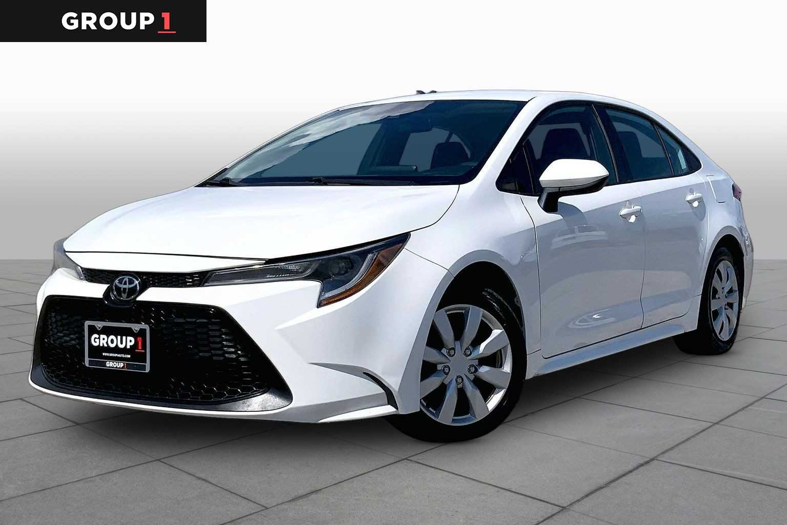 2021 Toyota Corolla LE Super White at AutoNation USA Katy
