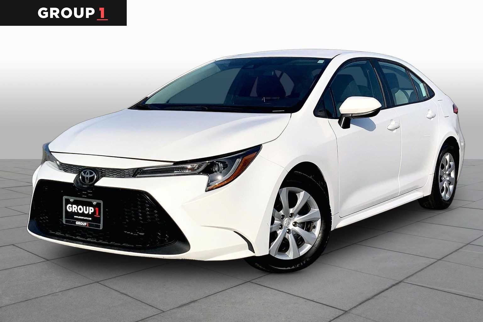 2020 Toyota Corolla LE Super White at AutoNation USA Houston