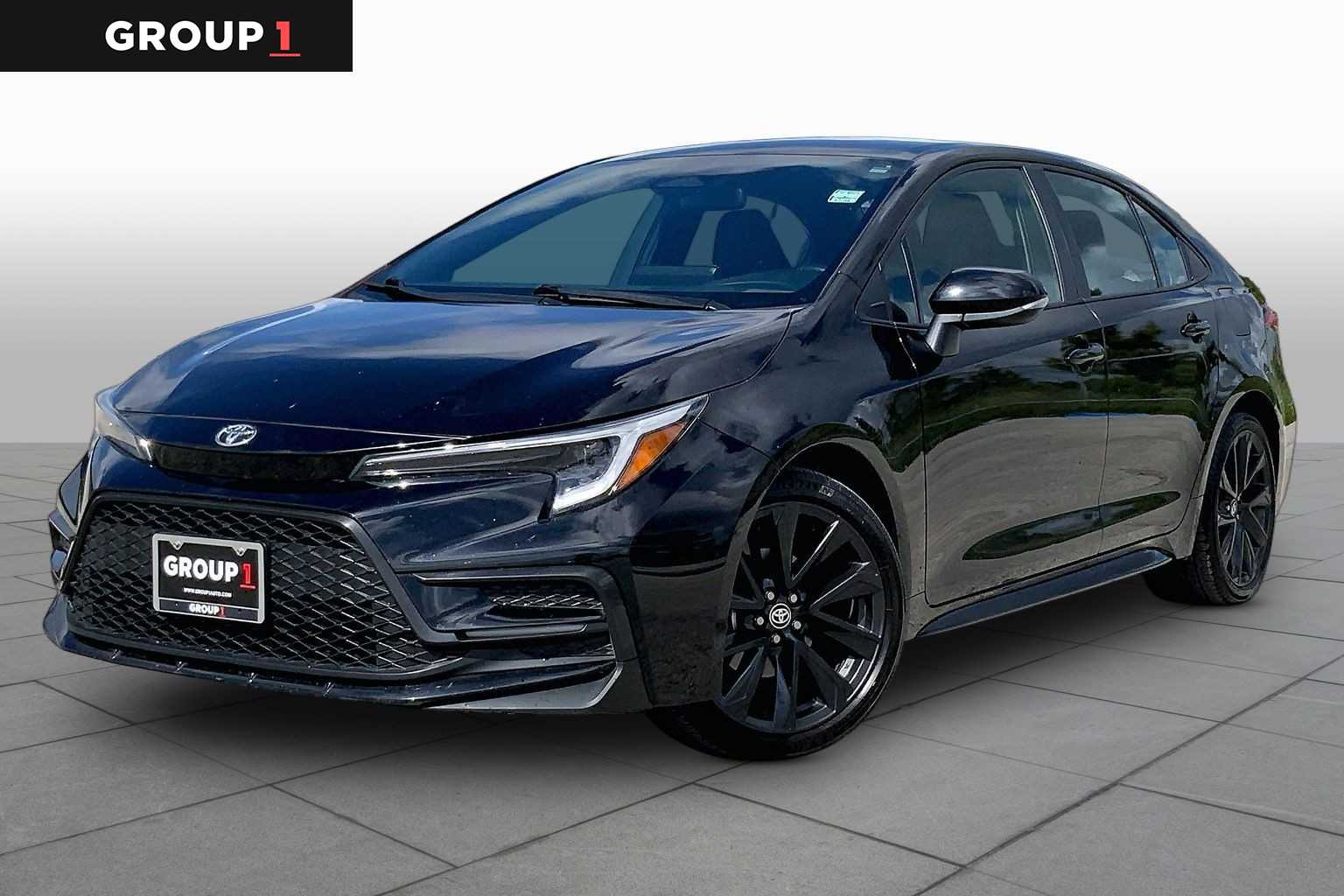 2025 Toyota Corolla SE Midnight Black Metallic at Group 1 Toyota Southwest