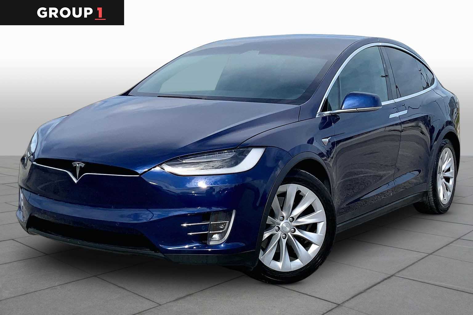 Deep Blue Metallic 2018 Tesla Model X 75D AWD SUV / Crossover All-Wheel Drive 1-Speed Automatic