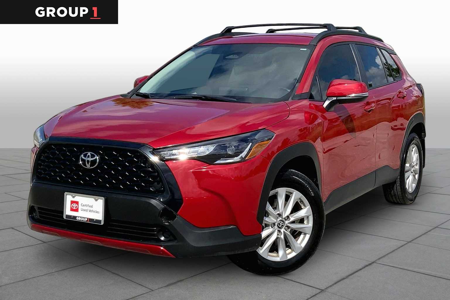 2024 Toyota Corolla Cross LE Barcelona Red Metallic at Group 1 Toyota Southwest