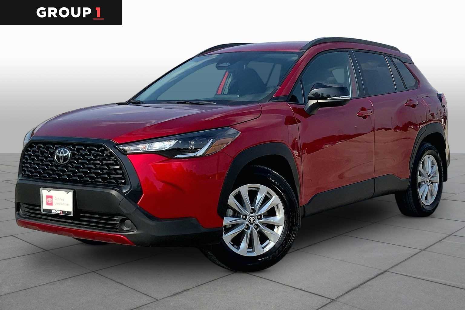 2025 Toyota Corolla Cross LE Soul Red Crystal at Group 1 Toyota Southwest