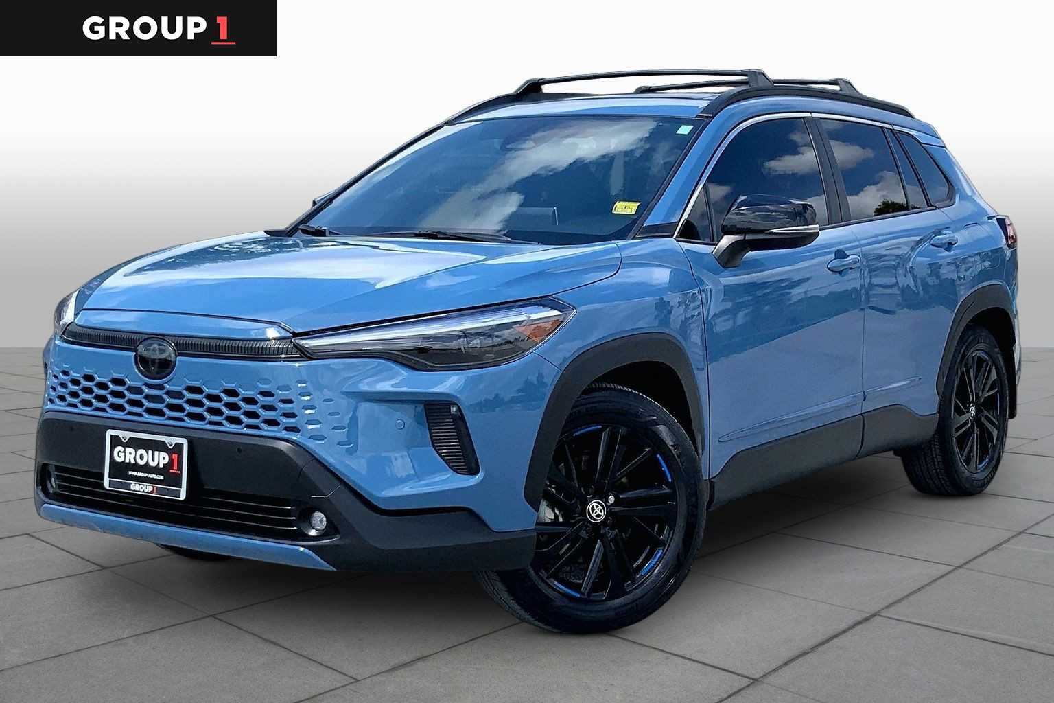 2026 Toyota Corolla Cross Hybrid XSE Cavalry Blue at AutoNation Toyota Gulf Fwy