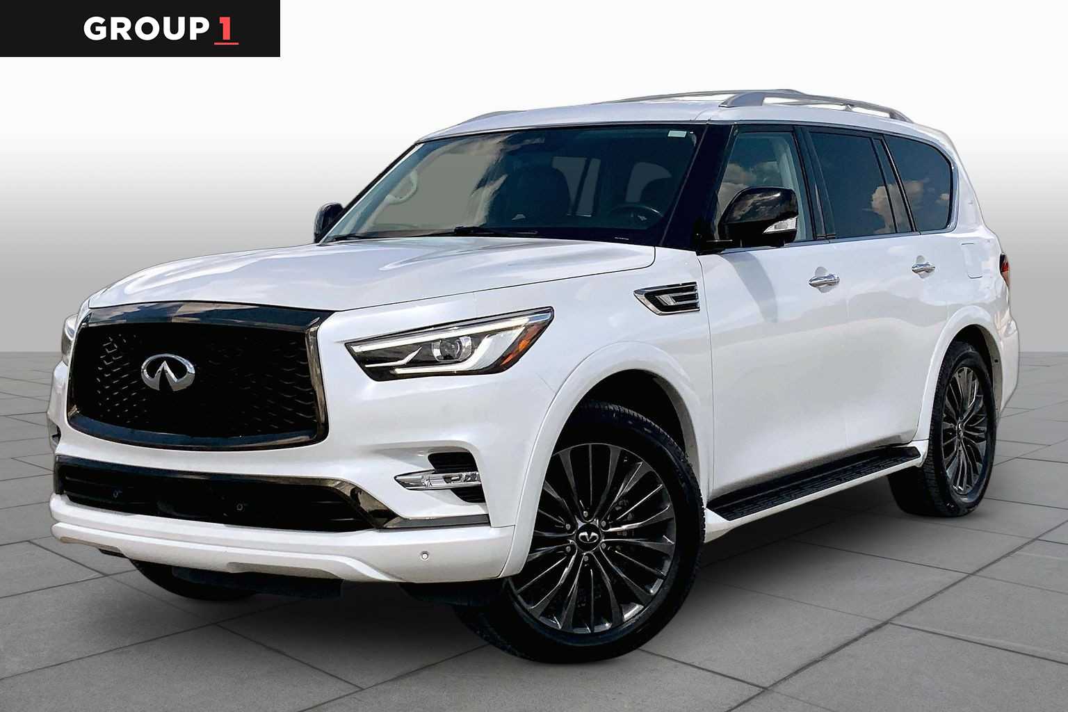 2021 INFINITI QX80 PREMIUM SELECT Moonstone White at Mac Haik Ford