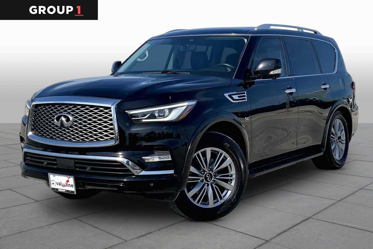 2019 INFINITI QX80 LUXE Black Obsidian at Friendly Ford Crosby
