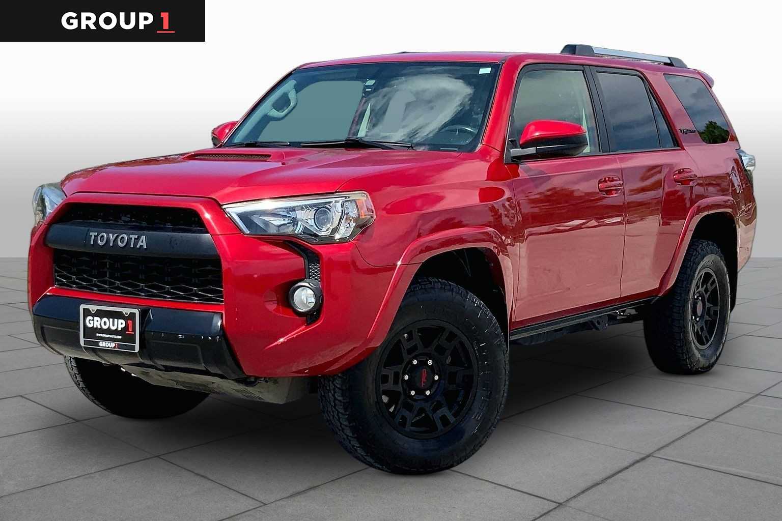 2017 Toyota 4Runner TRD Pro Barcelona Red Metallic at Group 1 Toyota Southwest
