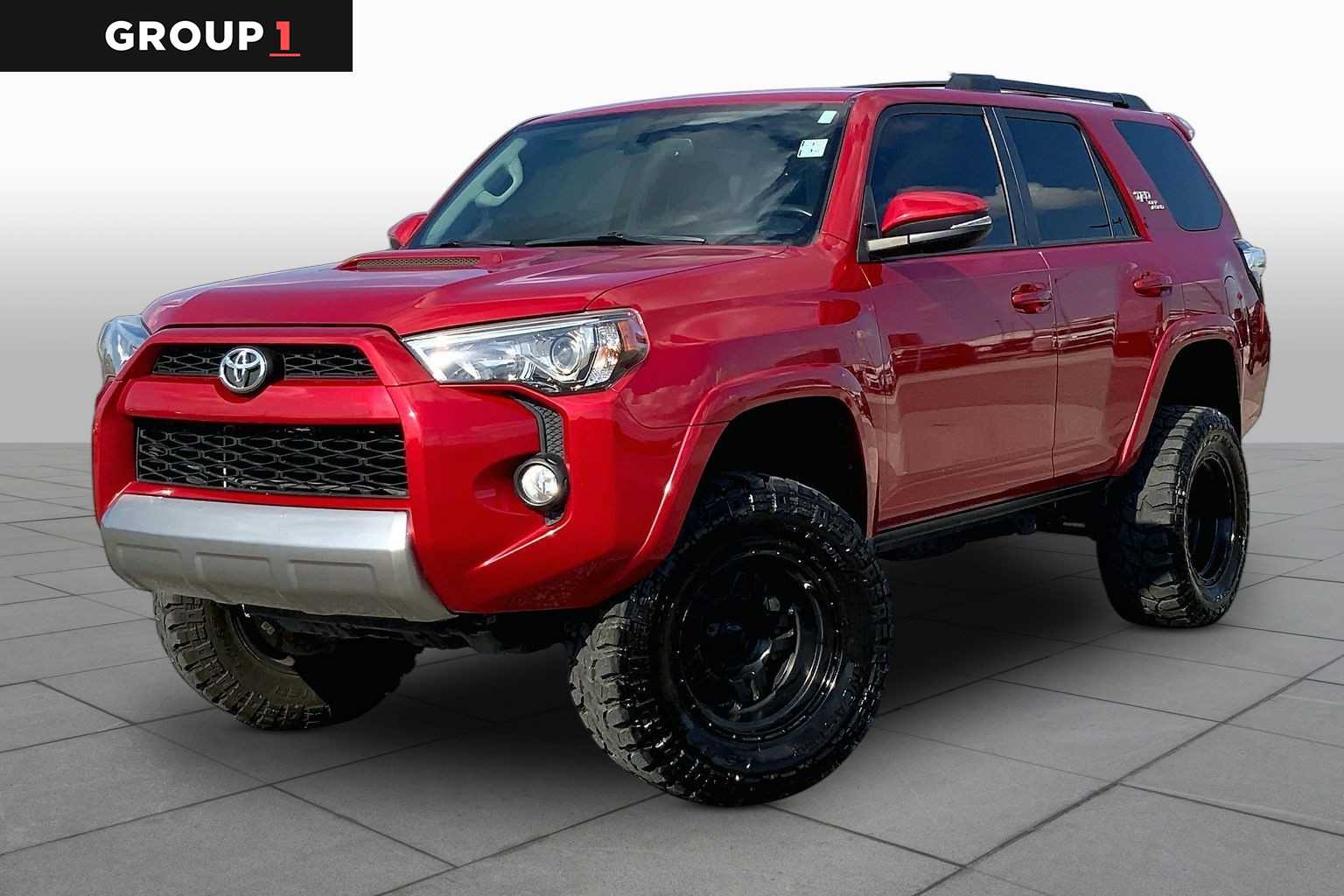 2019 Toyota 4Runner TRD Off Road Premium Barcelona Red Metallic at Group 1 Toyota Southwest