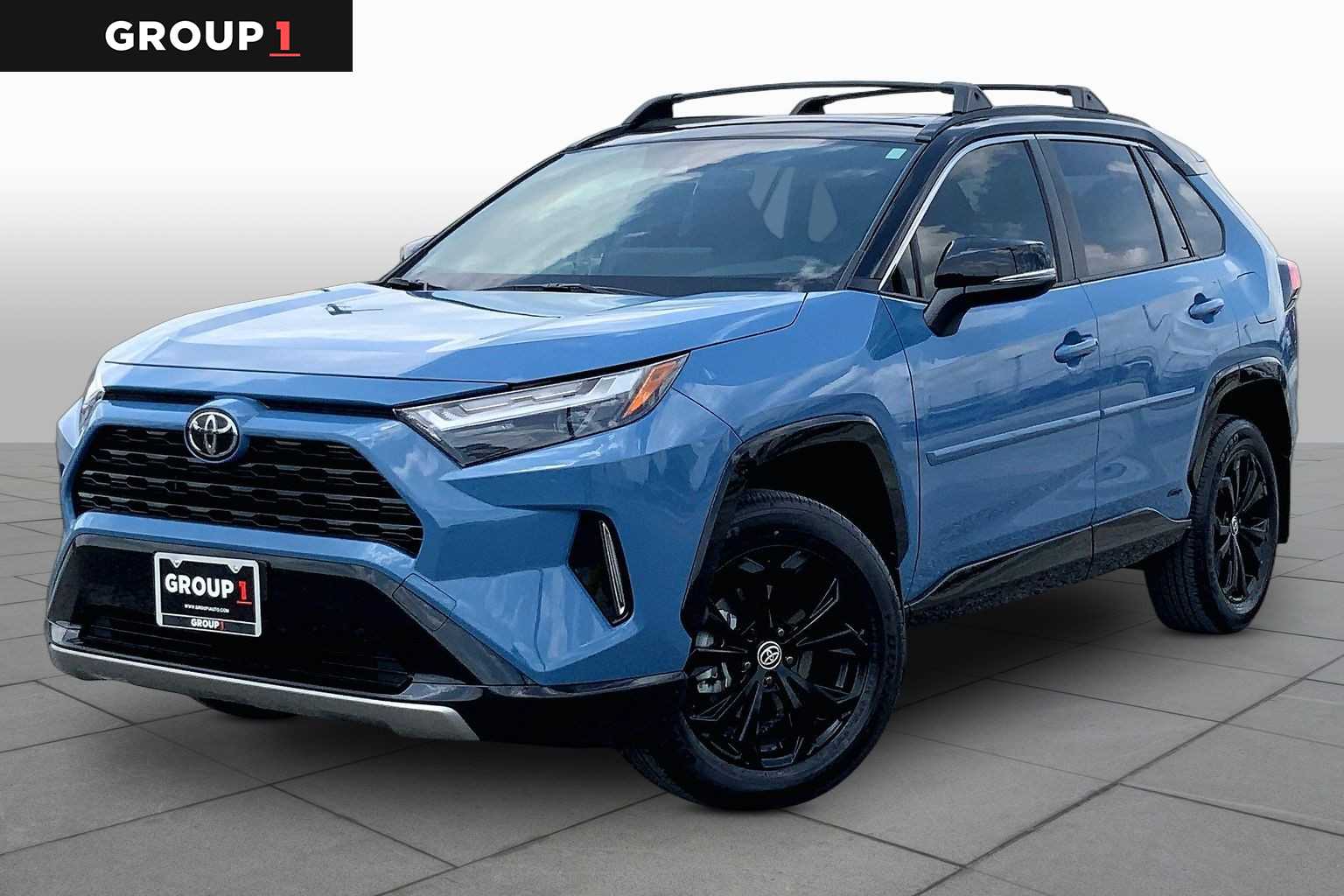 2025 Toyota RAV4 Hybrid XSE Cavalry Blue/Midnight Black Metallic at Group 1 Toyota Southwest