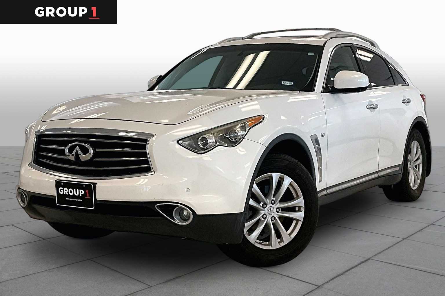 Moonlight White 2014 INFINITI QX70 SUV / Crossover 7-Speed Automatic