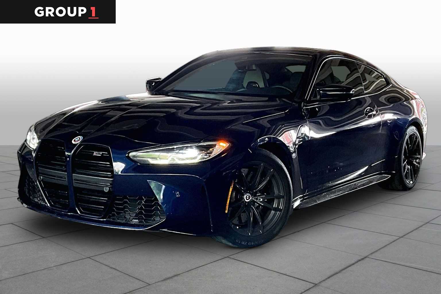 Tanzanite Blue II Metallic 2023 BMW M4 Coupe RWD Coupe Rear-Wheel Drive 6-Speed Manual