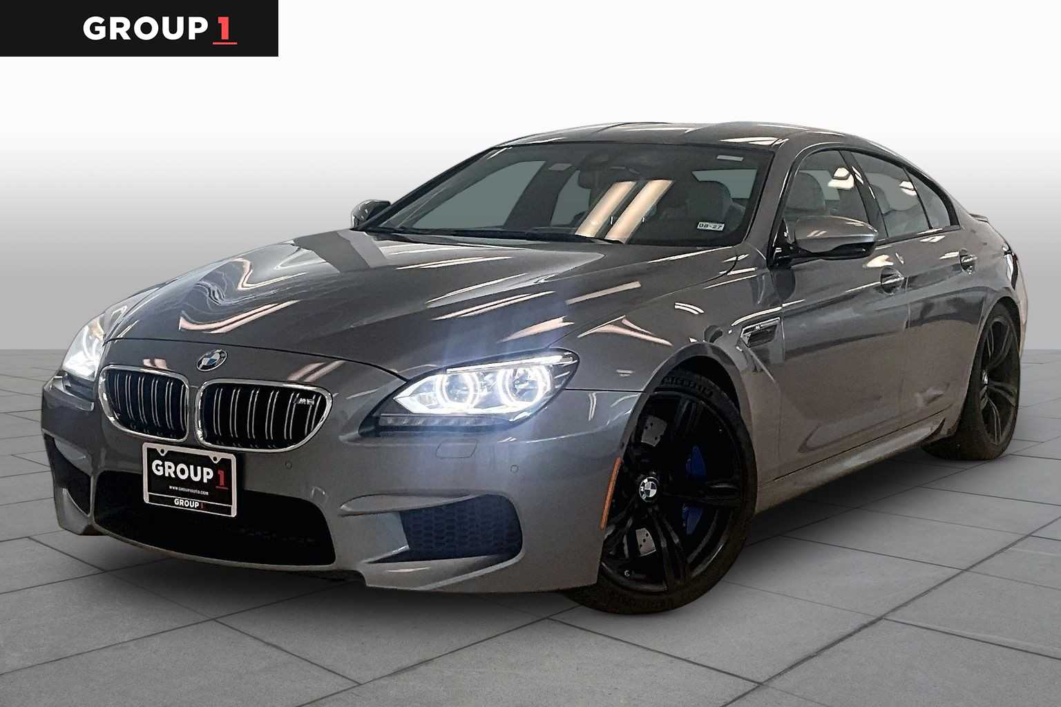 Space Gray Metallic 2015 BMW M6 Sedan Rear-Wheel Drive Automatic