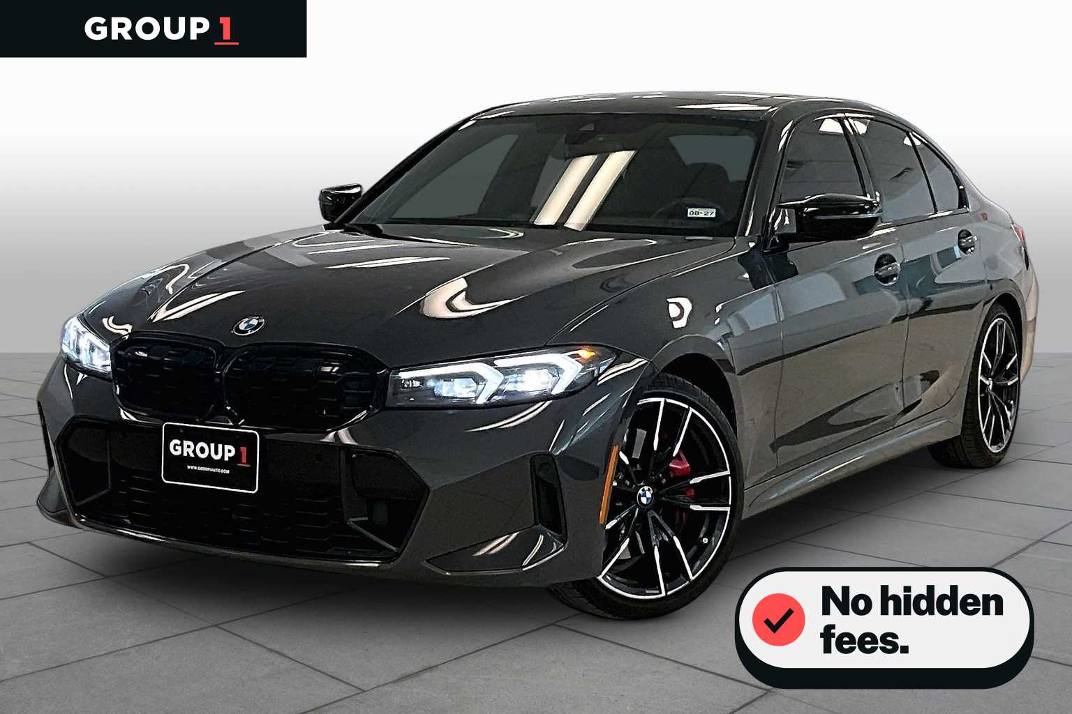Gray (Individual Dravit Grey Metallic) 2023 BMW 3 Series Sedan All-Wheel Drive 8-Speed Automatic