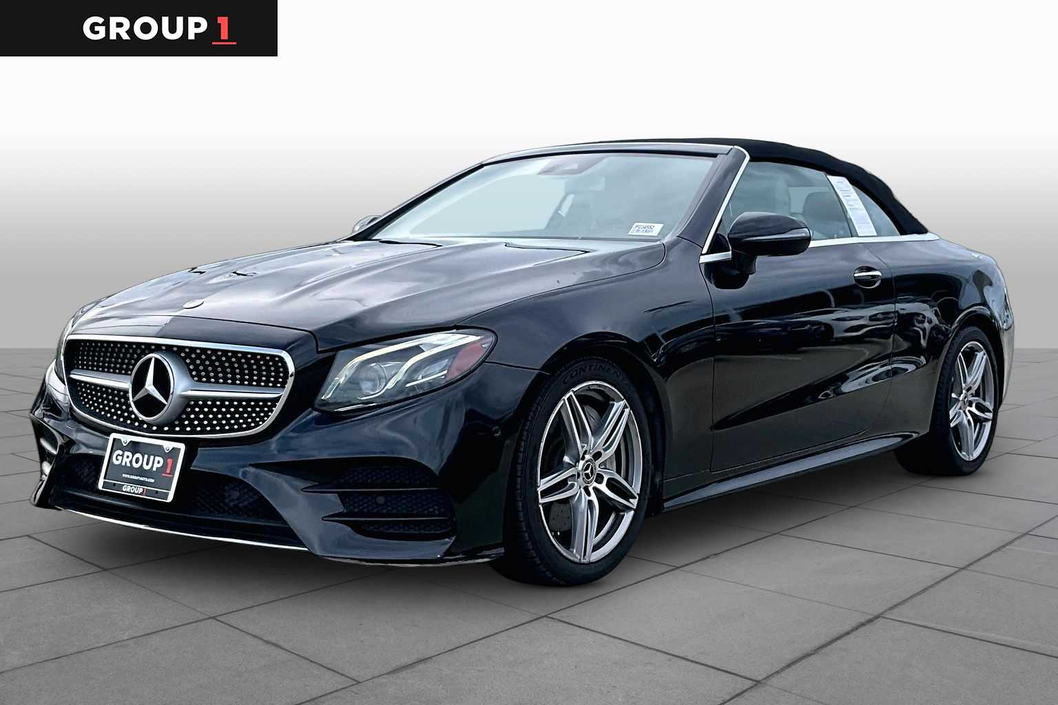 Black 2018 Mercedes-Benz E-Class Convertible Rear-Wheel Drive 9-Speed Automatic