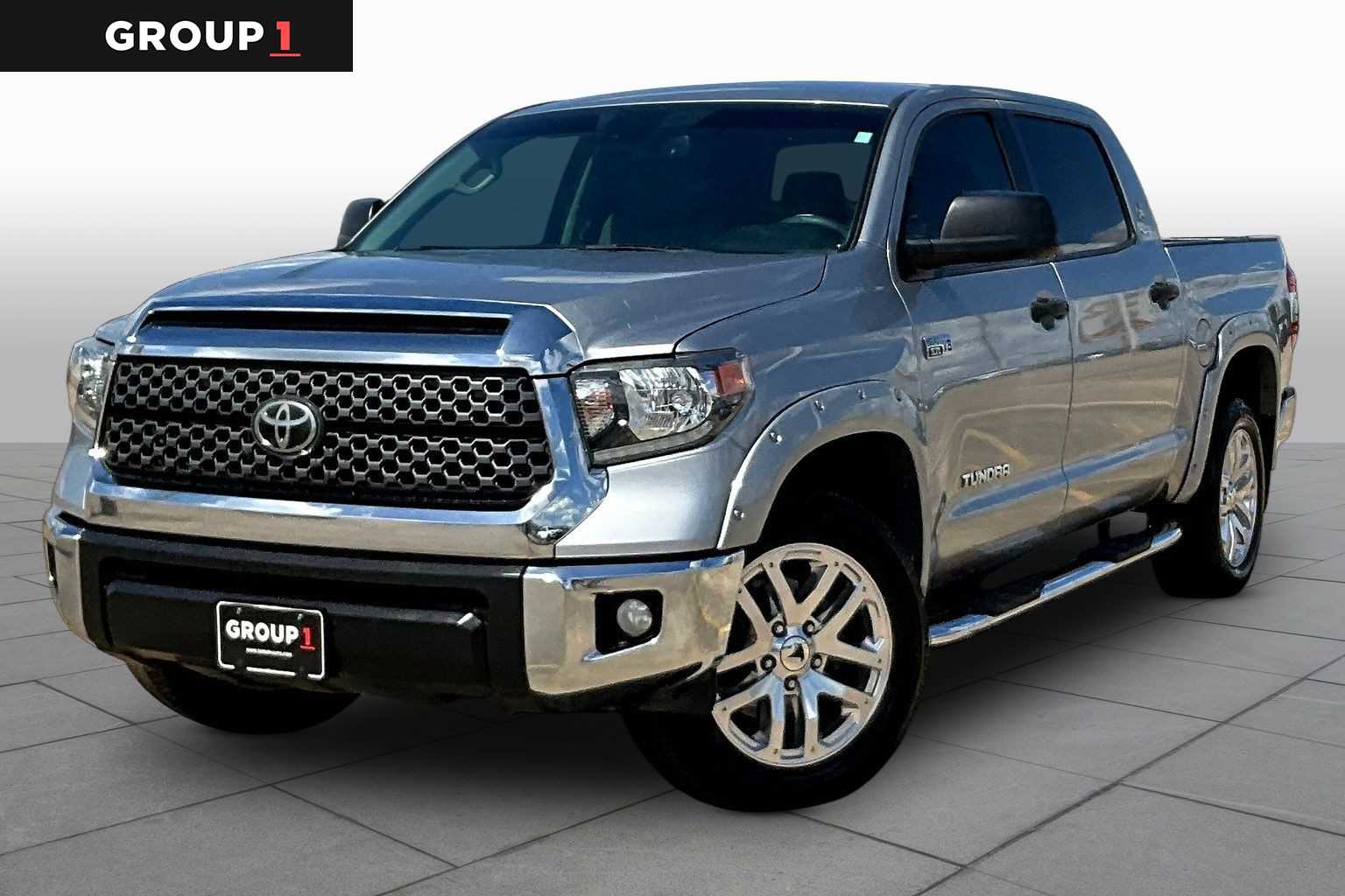 Silver Sky Metallic 2020 Toyota Tundra SR5 CrewMax RWD Pickup Truck 4X2 6-Speed Automatic