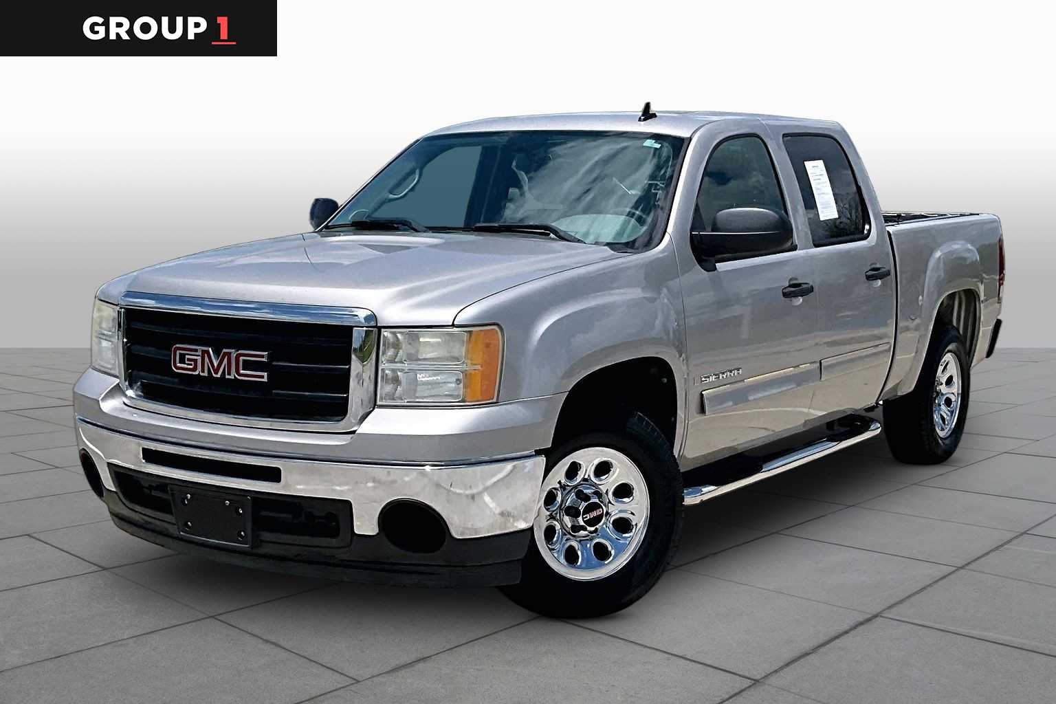 Silver Birch Metallic 2009 GMC Sierra 1500 SL Crew Cab Pickup Truck 4X2 4-Speed Automatic