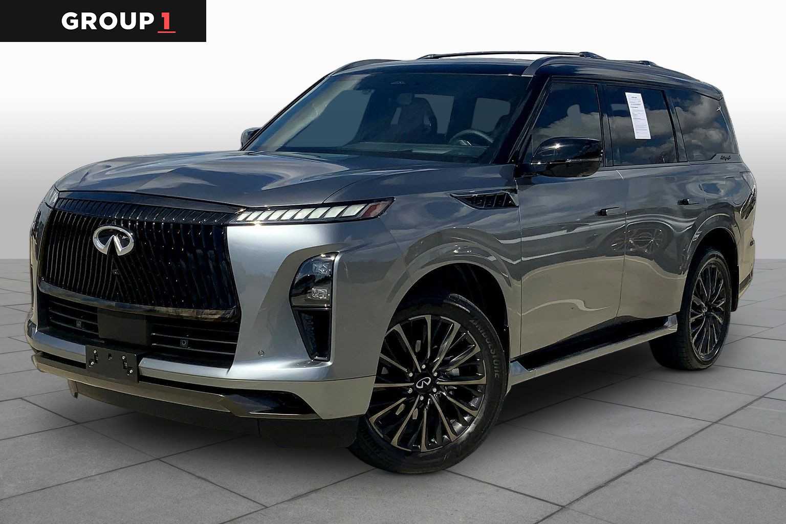 Dynamic Metal/Black Obsidian 2025 INFINITI QX80 Autograph 4WD SUV / Crossover All-Wheel Drive 9-Speed Automatic