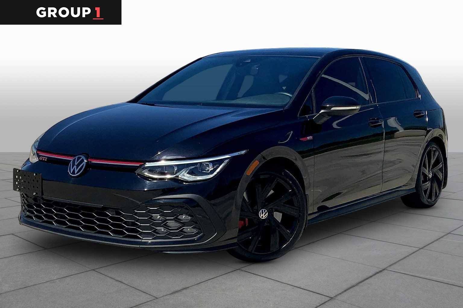 Deep Black Pearl 2022 Volkswagen Golf GTI 2.0T SE FWD Hatchback Front-Wheel Drive 6-Speed Manual