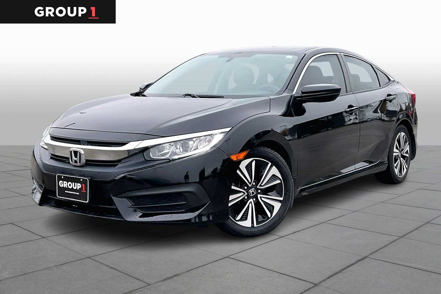 2016 Honda Civic LX Crystal Black Pearl at Honda of Clear Lake