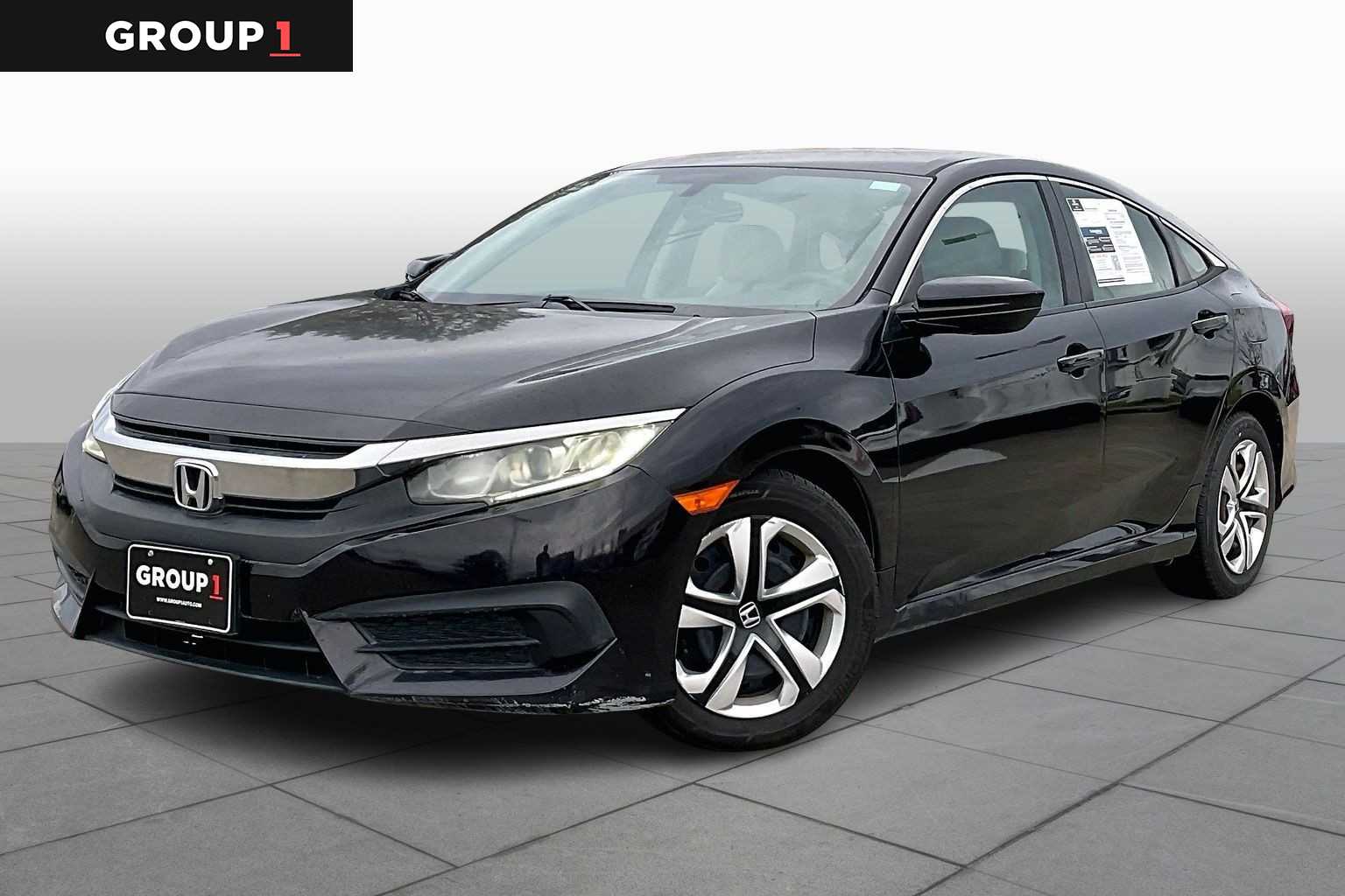 2016 Honda Civic LX Burgundy Night Pearl at Honda of Clear Lake