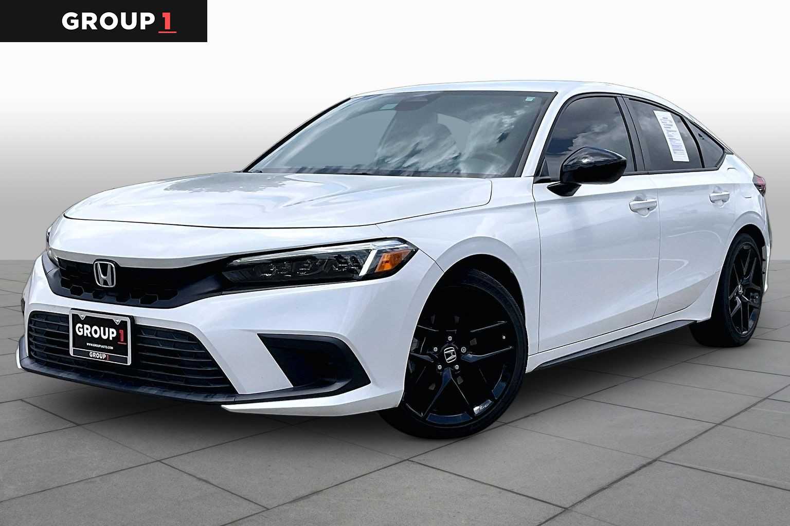 2023 Honda Civic Sport Platinum White Pearl at Lexus Southwest Houston