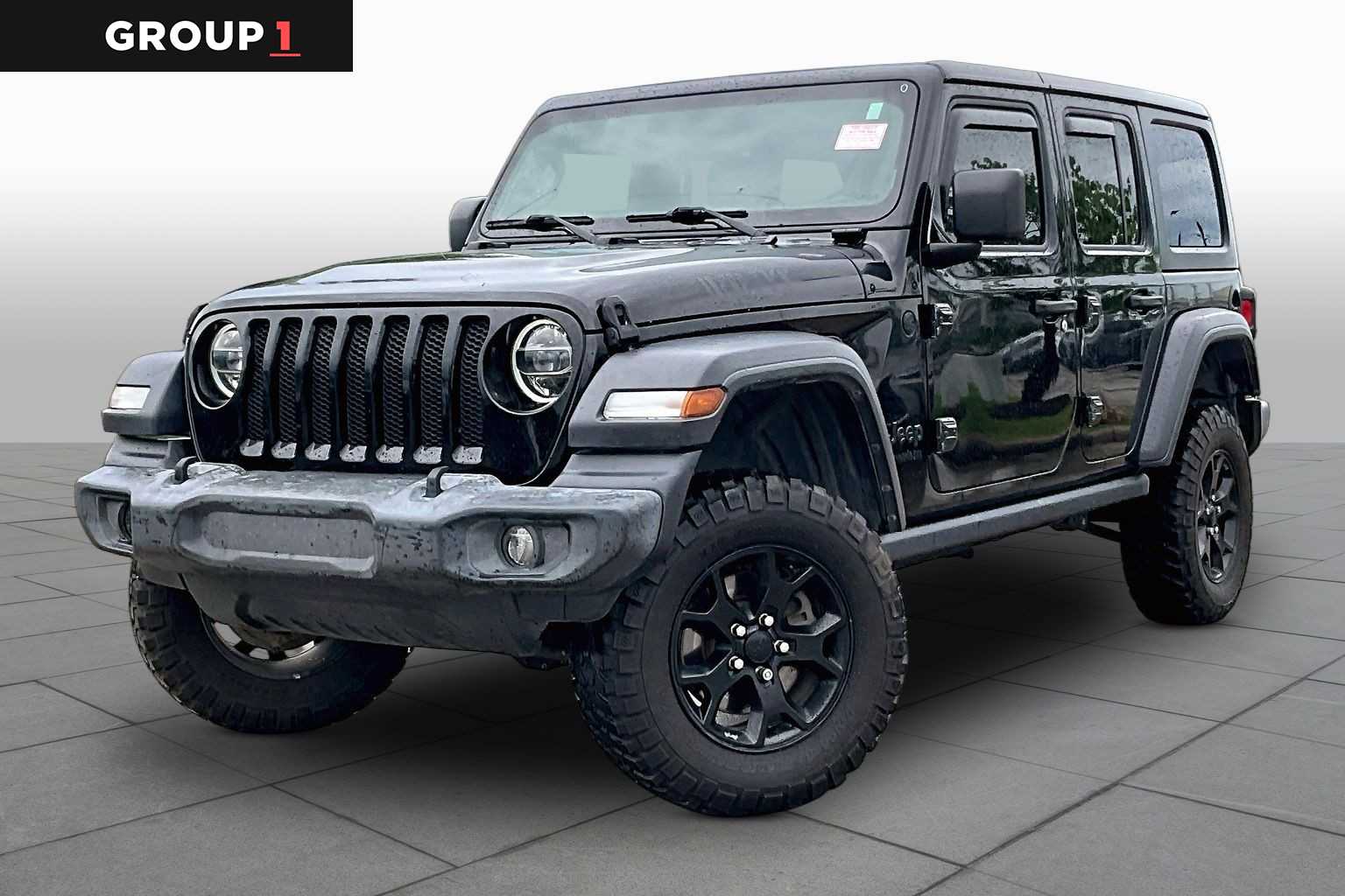2020 Jeep Wrangler Unlimited Willys Black Clearcoat at Sterling McCall Nissan