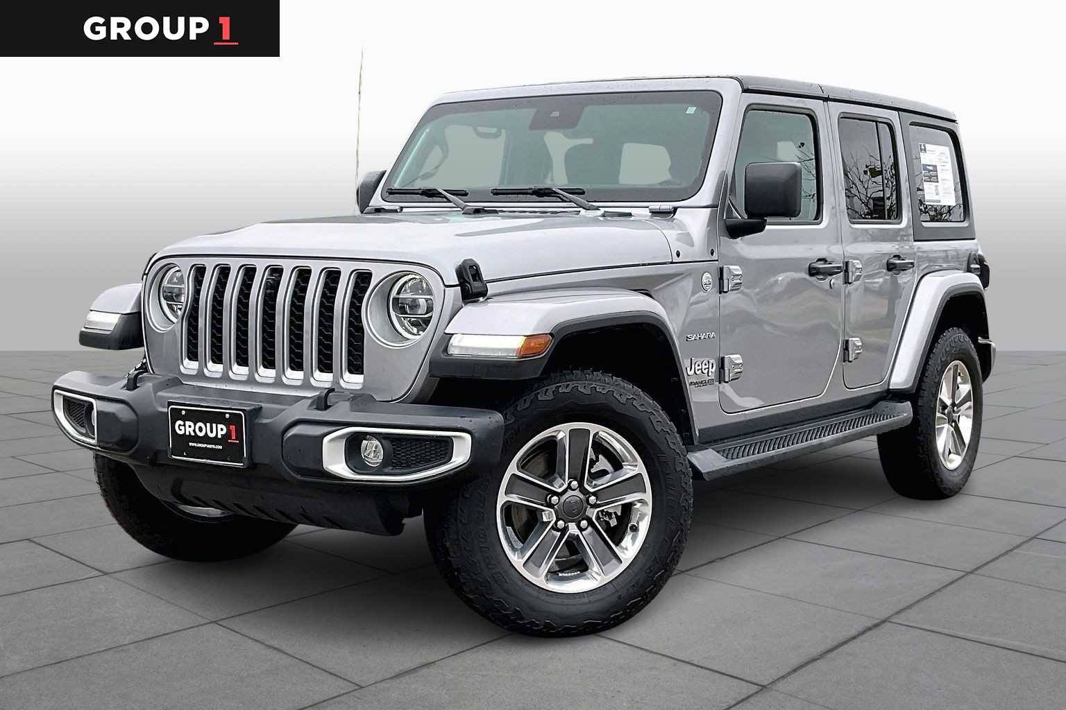 2021 Jeep Wrangler Unlimited Sahara Billet Silver Metallic Clearcoat at Sterling McCall Acura