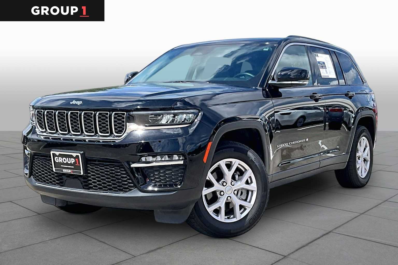 2022 Jeep Grand Cherokee Limited Diamond Black Crystal Pearlcoat at Tomball Chrysler Dodge Jeep Ram