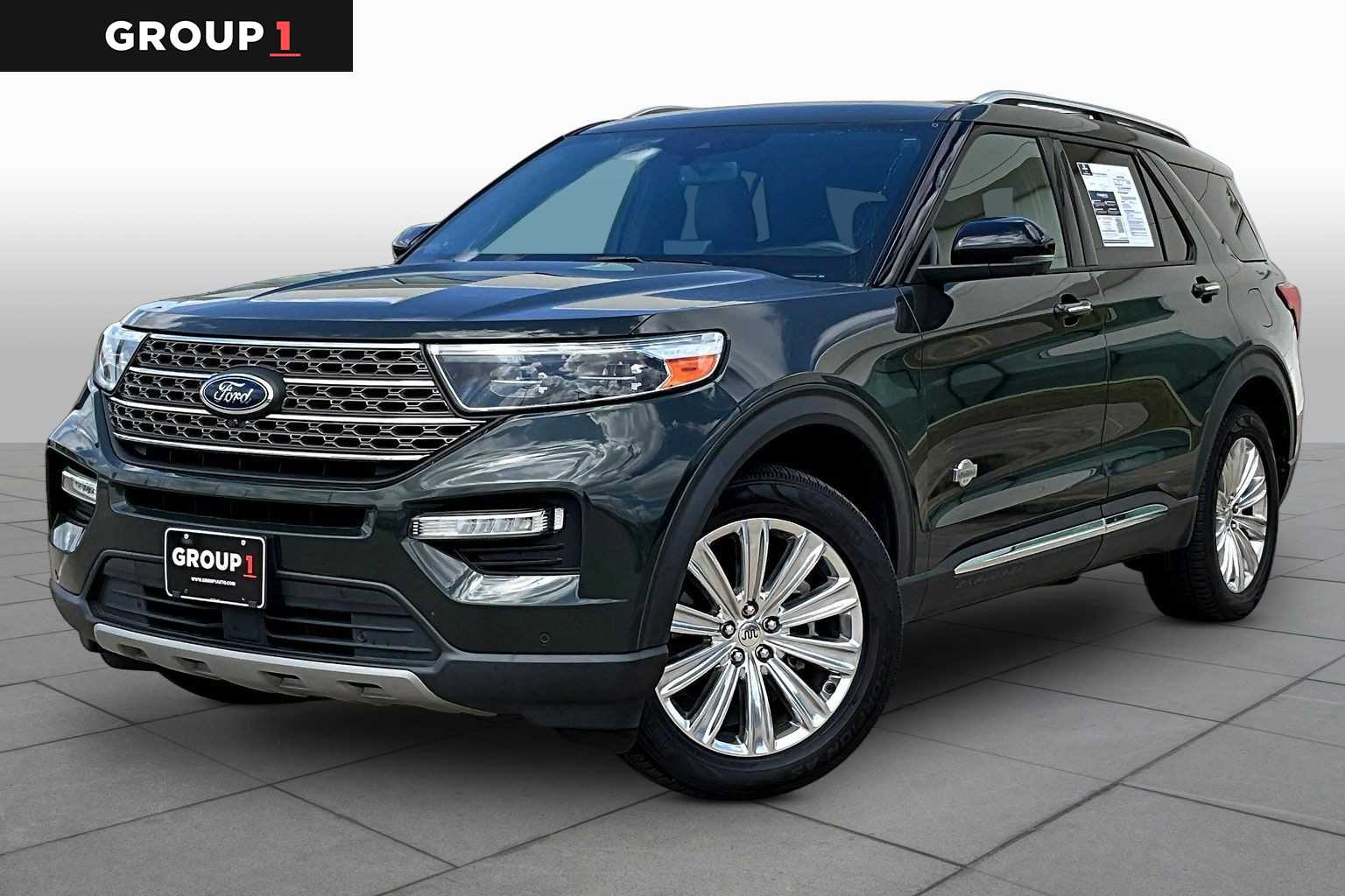 2022 Ford Explorer King Ranch Forged Green Metallic at Group 1 GMC Buick South