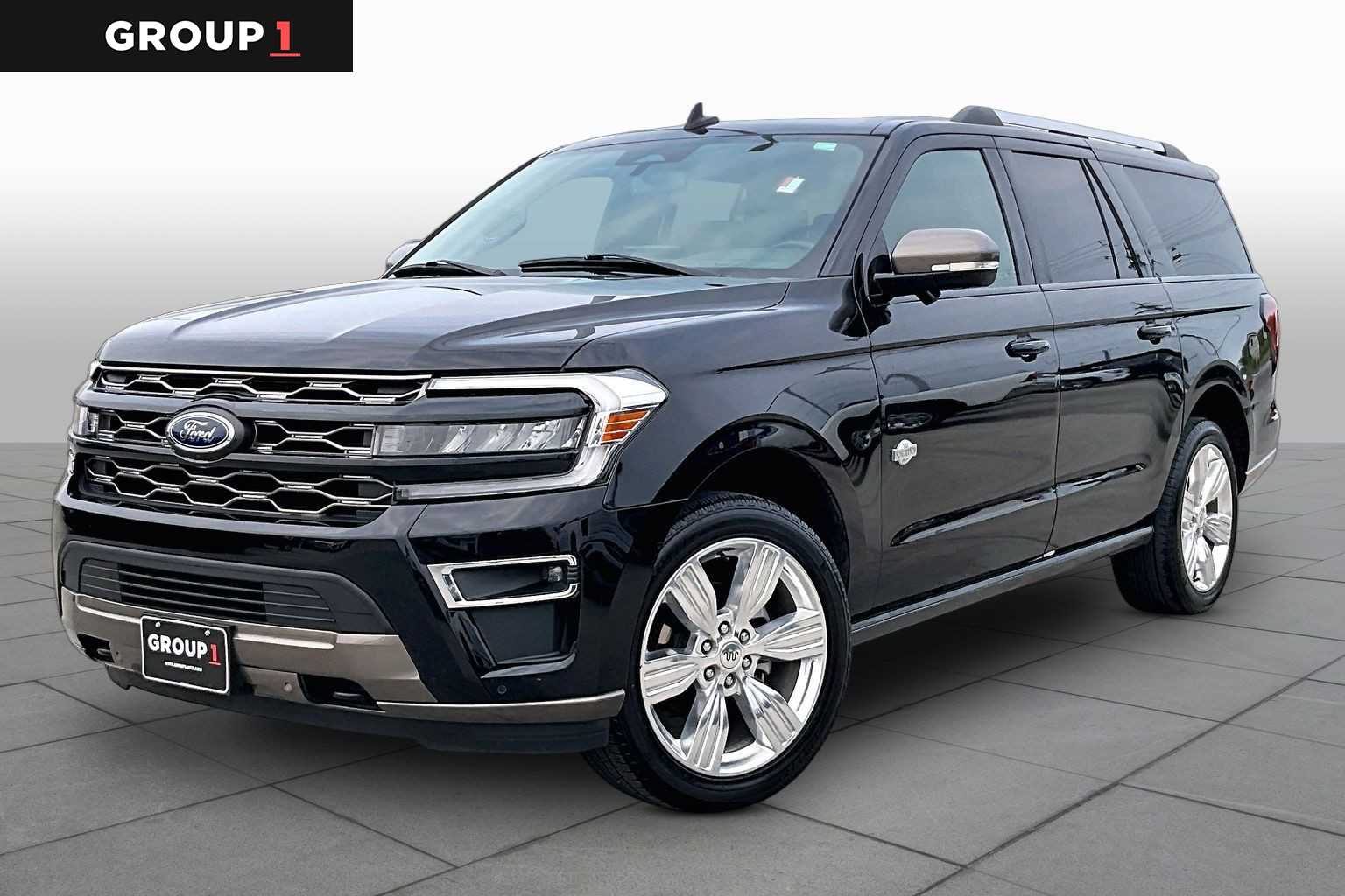 2024 Ford Expedition Max King Ranch Agate Black Metallic at Tomball Ford