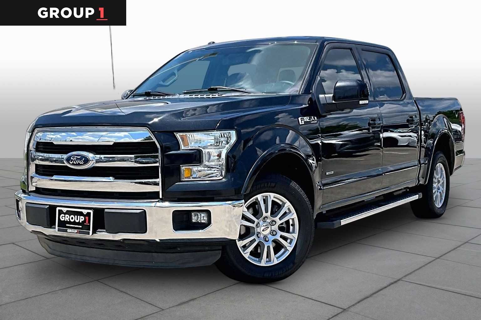 2015 Ford F-150 Lariat Tuxedo Black Metallic at Baytown Ford