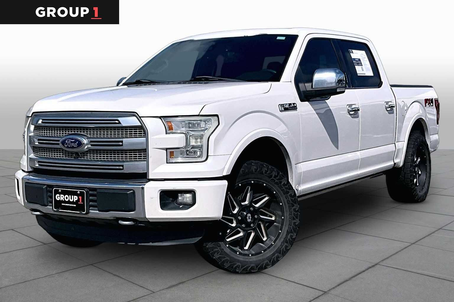 2015 Ford F-150 Platinum White Platinum Metallic Tri-Coat at Auto Boutique Texas