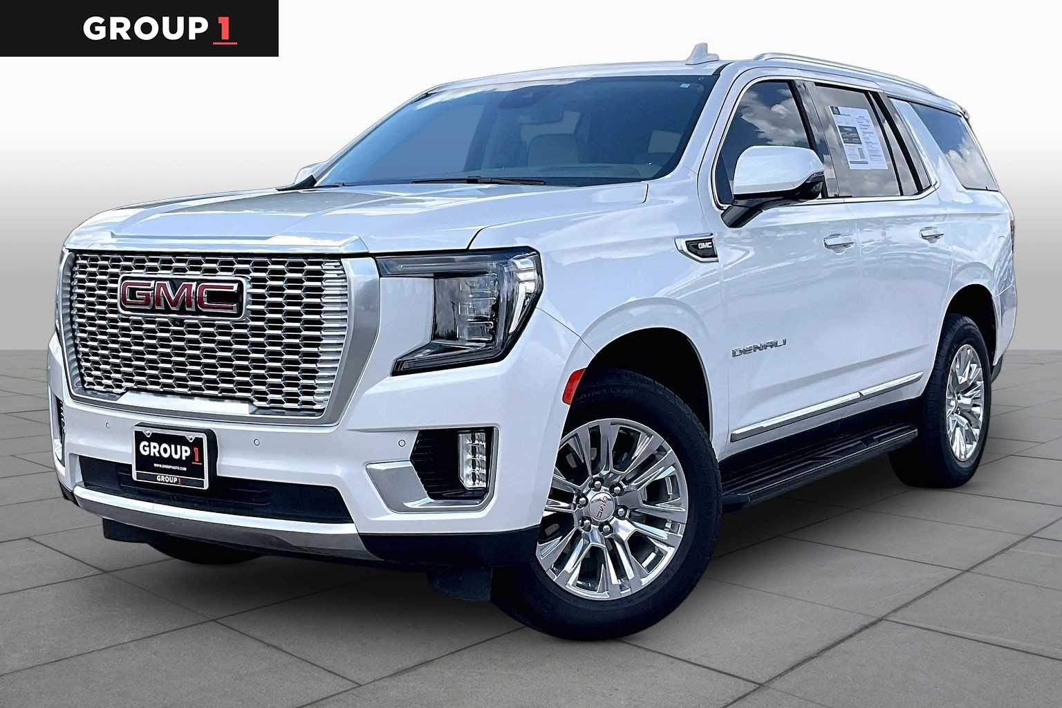2024 GMC Yukon Denali Denali White Frost Tricoat at Group 1 GMC Buick South