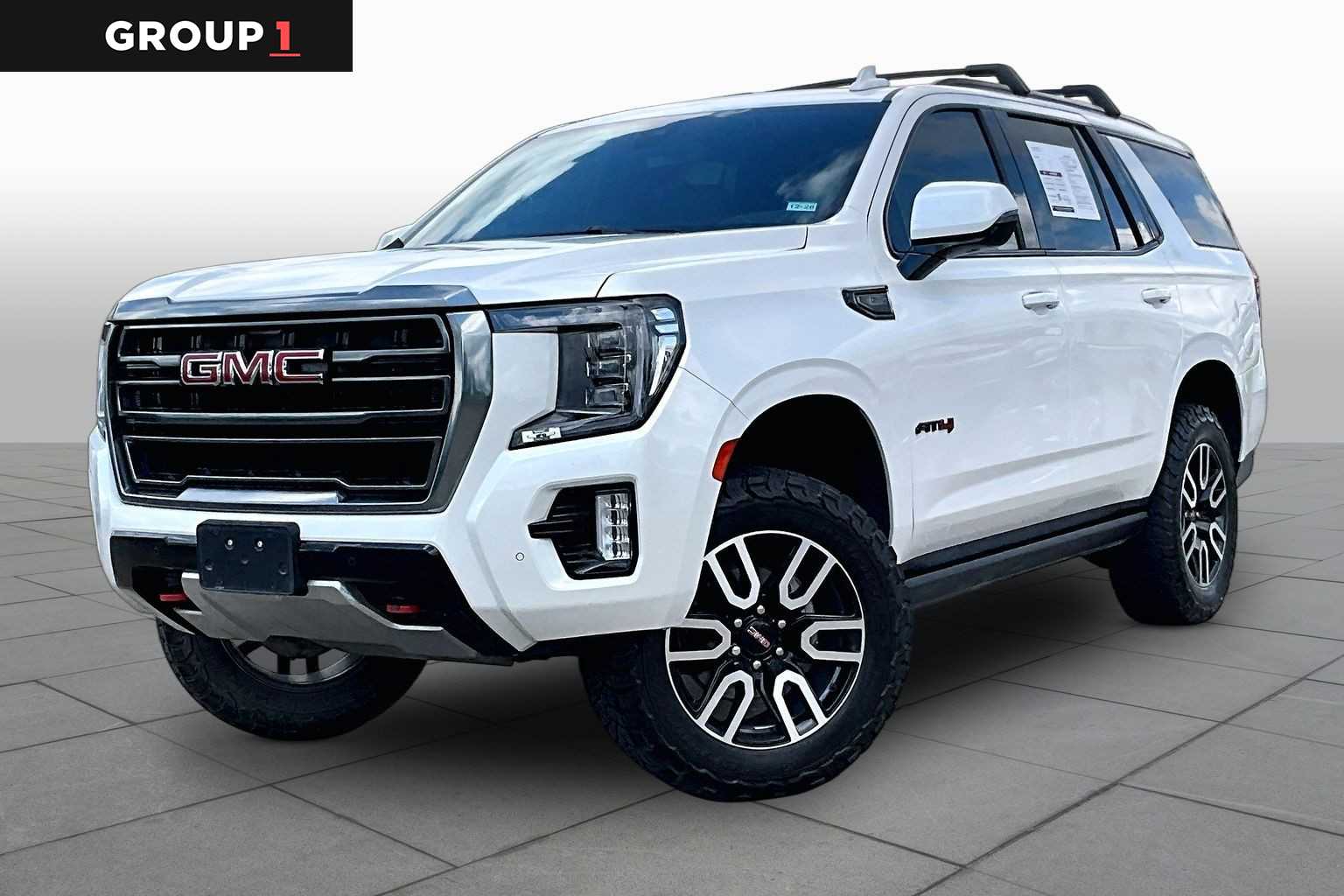 2022 GMC Yukon AT4 White Frost Tricoat at Mac Haik Ford