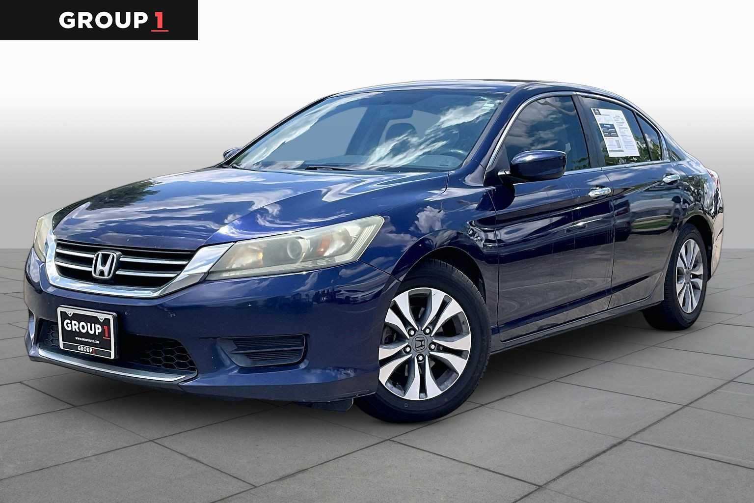 2014 Honda Accord LX Obsidian Blue Pearl at Tomball Ford