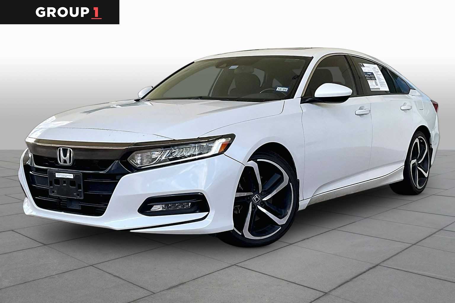 2019 Honda Accord Sedan Sport 2.0T Platinum White Pearl at Sterling McCall Nissan