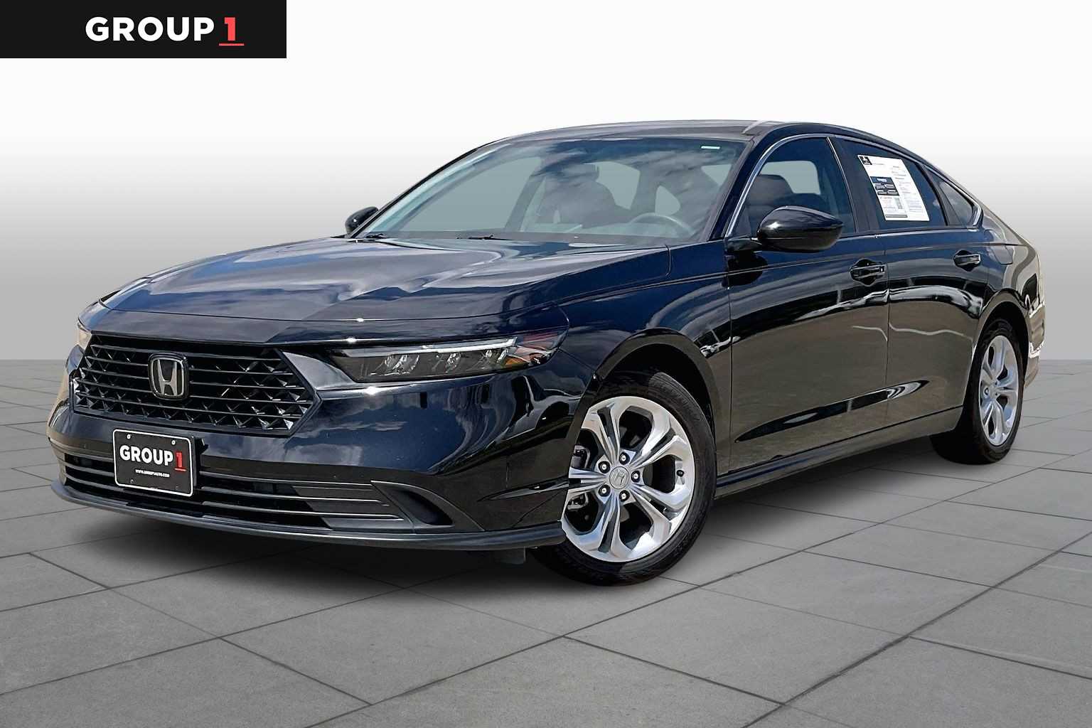 2023 Honda Accord LX Crystal Black Pearl at Group 1 GMC Buick South