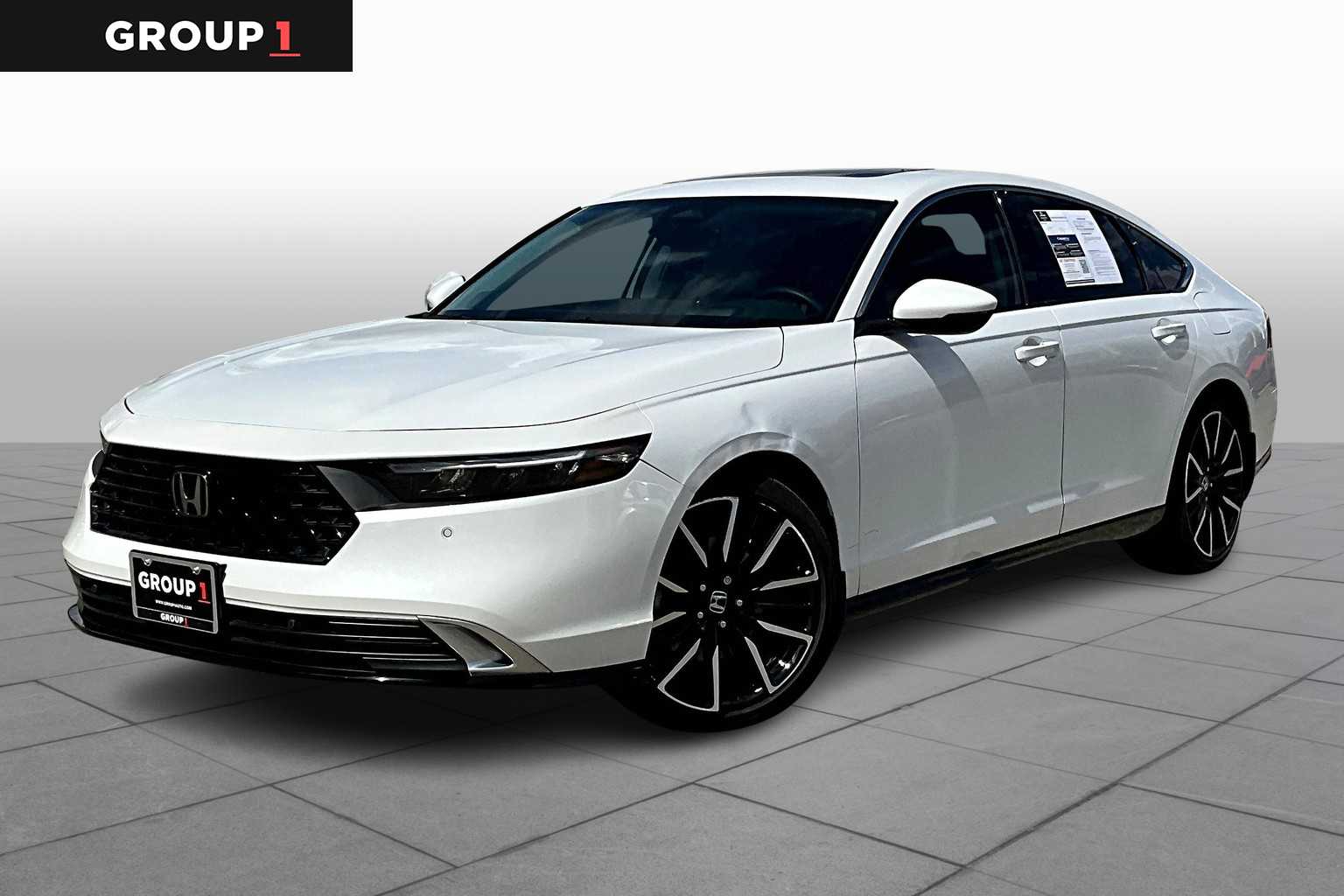 2024 Honda Accord Hybrid Touring Platinum White Pearl at Honda of Clear Lake