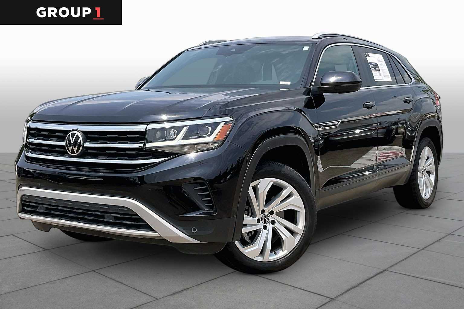 2021 Volkswagen Atlas Cross Sport 3.6L V6 SEL Deep Black Pearl at AutoNation USA Katy
