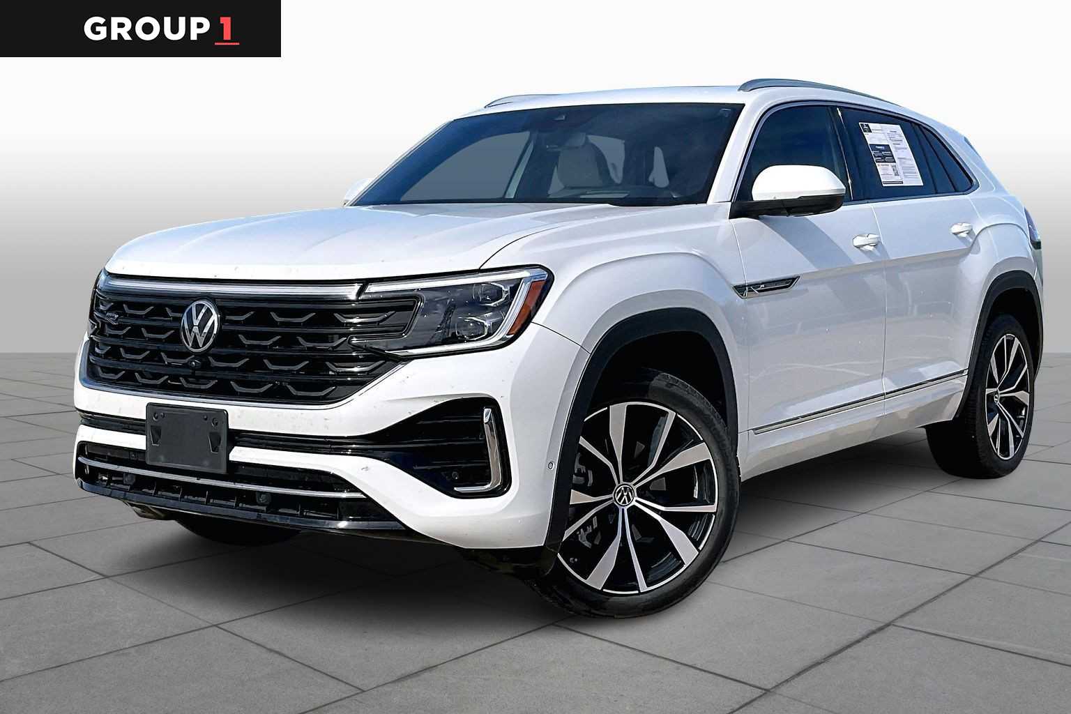 2024 Volkswagen Atlas Cross Sport 2.0T SEL Premium R-Line Opal White Pearl at Texan GMC Buick