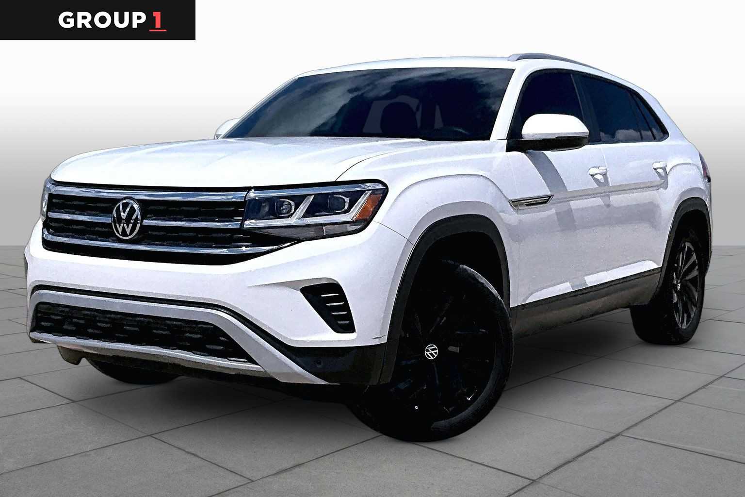 2022 Volkswagen Atlas Cross Sport 2.0T SE w/Technology Pure White at AutoNation USA Houston