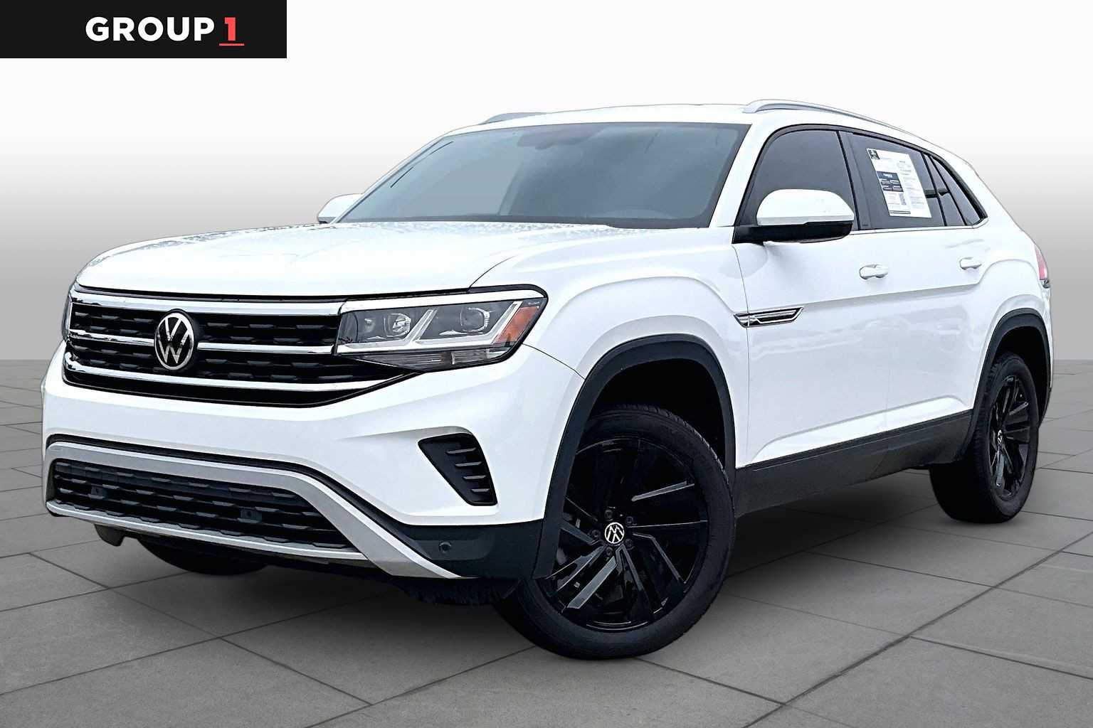 2021 Volkswagen Atlas Cross Sport 2.0T SE w/Technology Pure White at AutoNation USA Katy